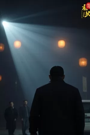 欧美都市剧《逆光之城》竖版封面，高楼玻璃幕墙反射的橙红天光