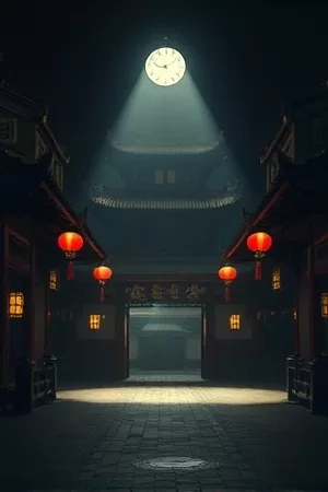 欧美剧情长片《长夜将尽》竖版海报，黄昏公路与孤灯