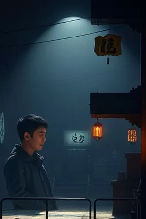 欧美剧集《第七码头》竖版封面，深夜港口的集装箱堆场